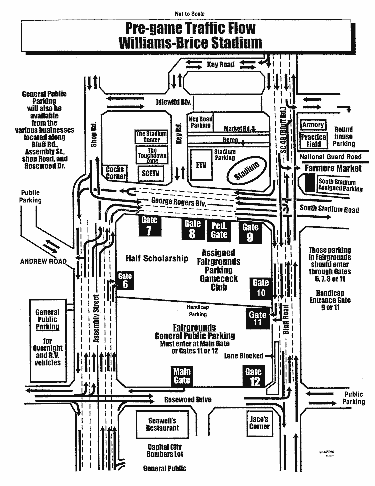 South Carolina Williams Brice Stadium Seating Chart